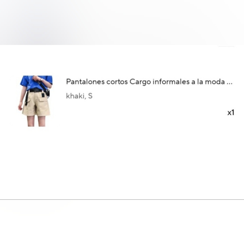 Women Beige cargo elastic shorts - Picture 10 of 10